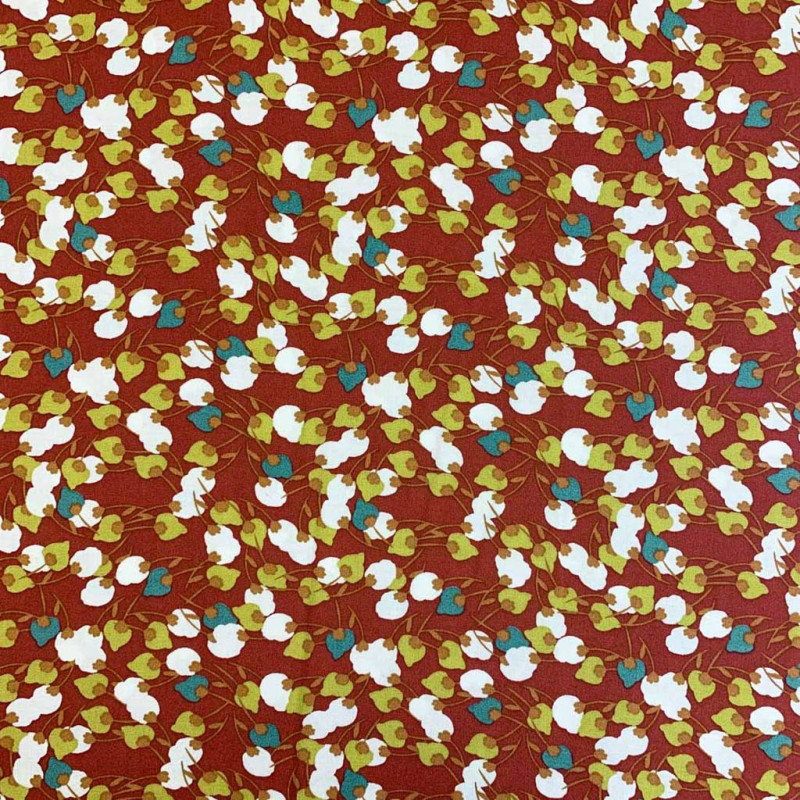 Printed Cotton KISNEK Pepper / Pistachio